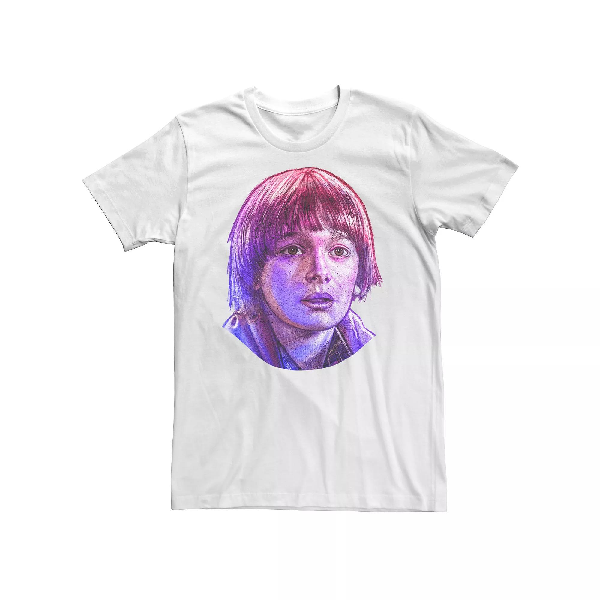 Big & Tall Stranger Things Will Rose Tone Portrait Tee, Men's, Size: XXL Tall, White Product Image