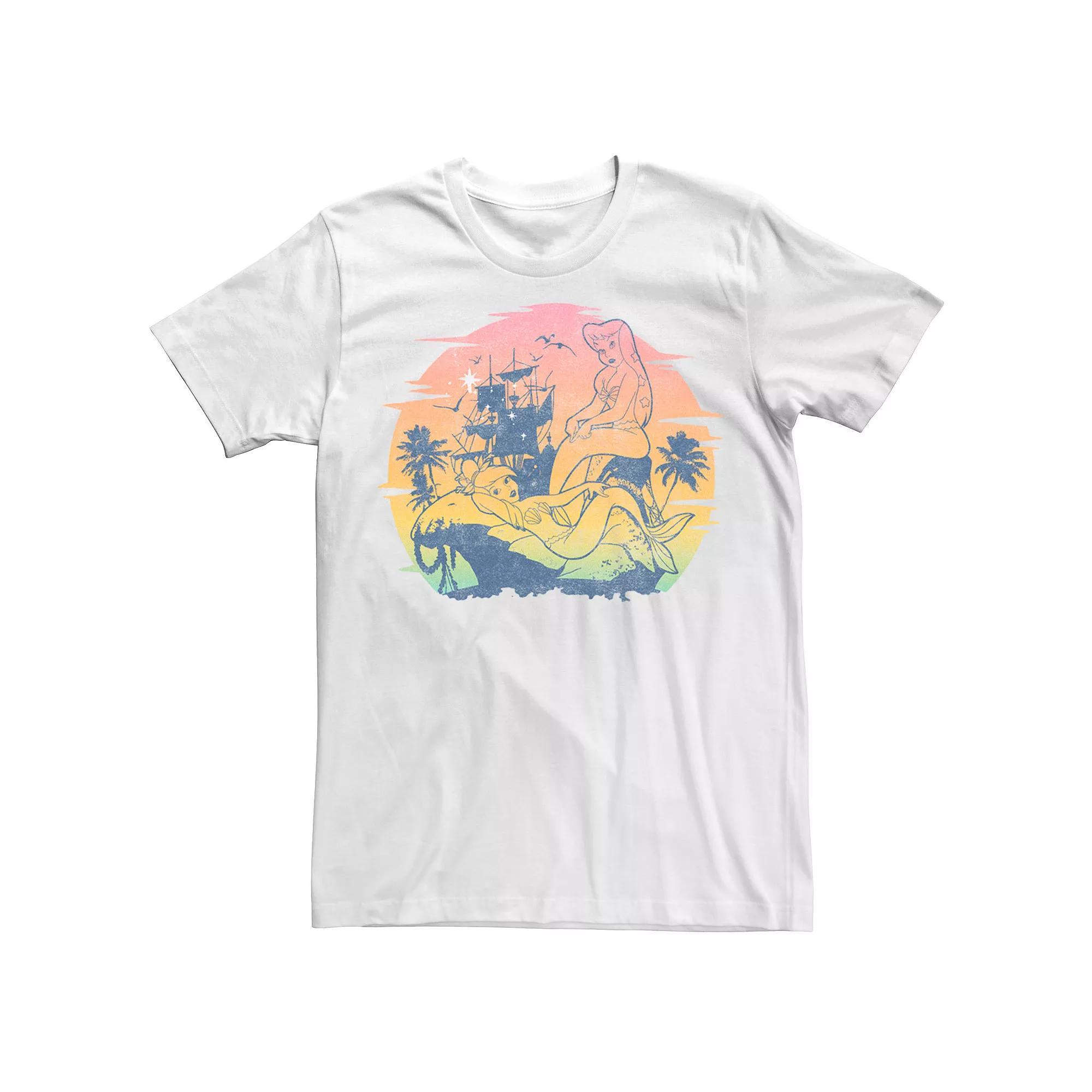 Disney's Peter Pan Mermaid Lagoon Men's Tee, Size: 3XL, Natural Product Image