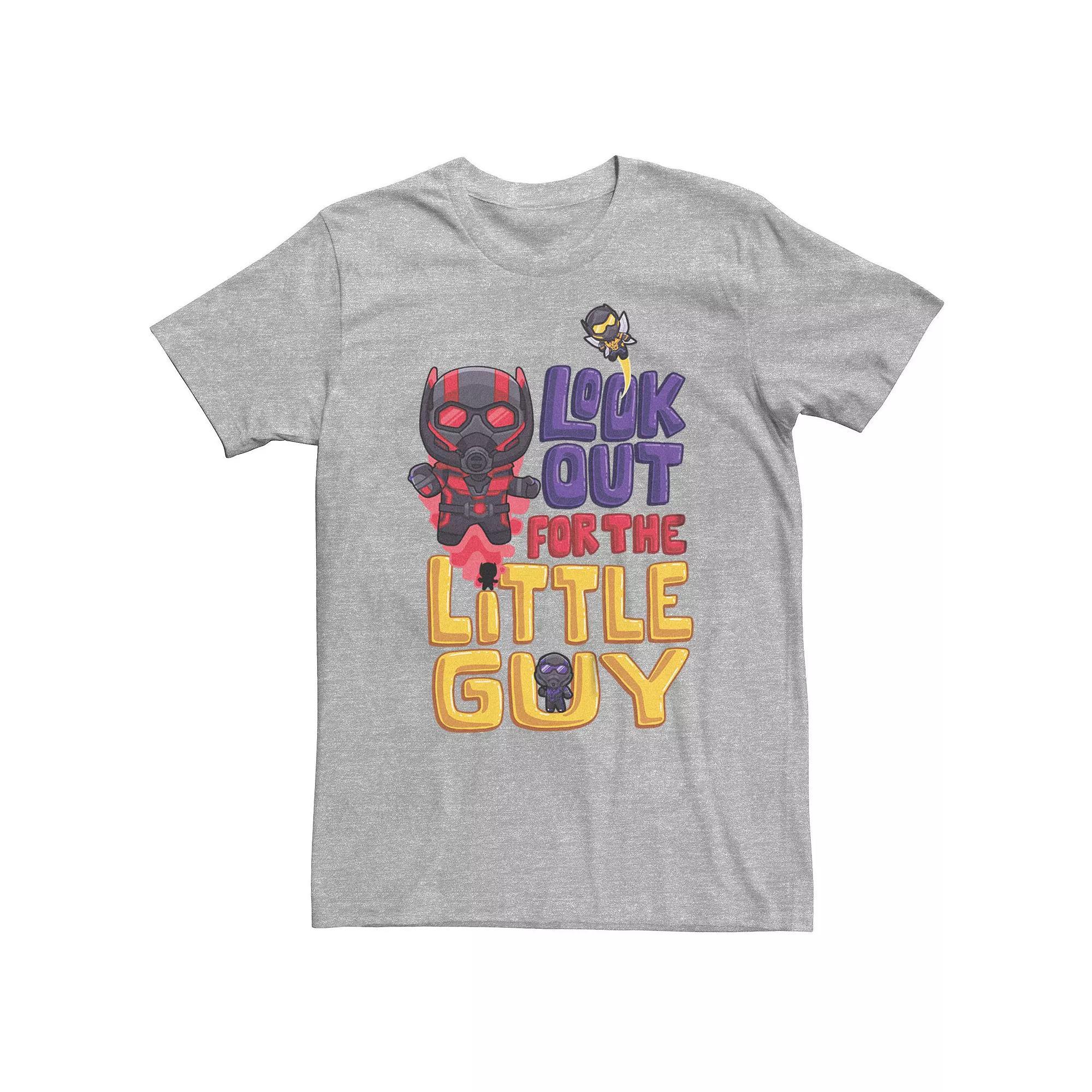 Big & Tall Marvel Ant-Man And The Wasp: Quantumania Look Out Little Guy Tee, Men's, Size: 3XL, Athletic Grey Product Image