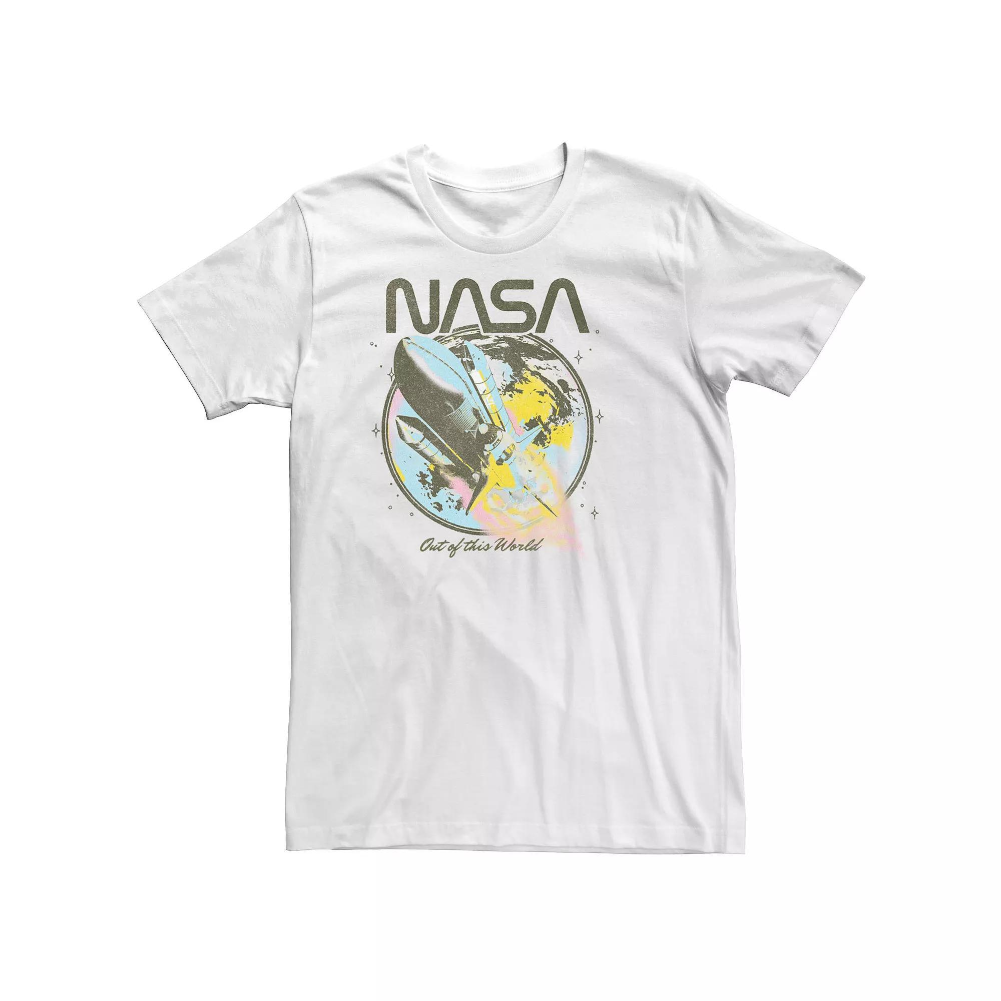 Big & Tall NASA Out Of This World Shuttle Portrait Tee, Men's, Size: XXL Tall, White Product Image