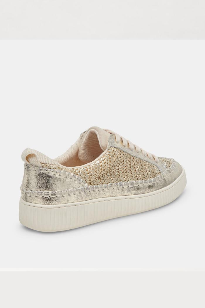 Nicona Sneakers- Gold Woven Product Image