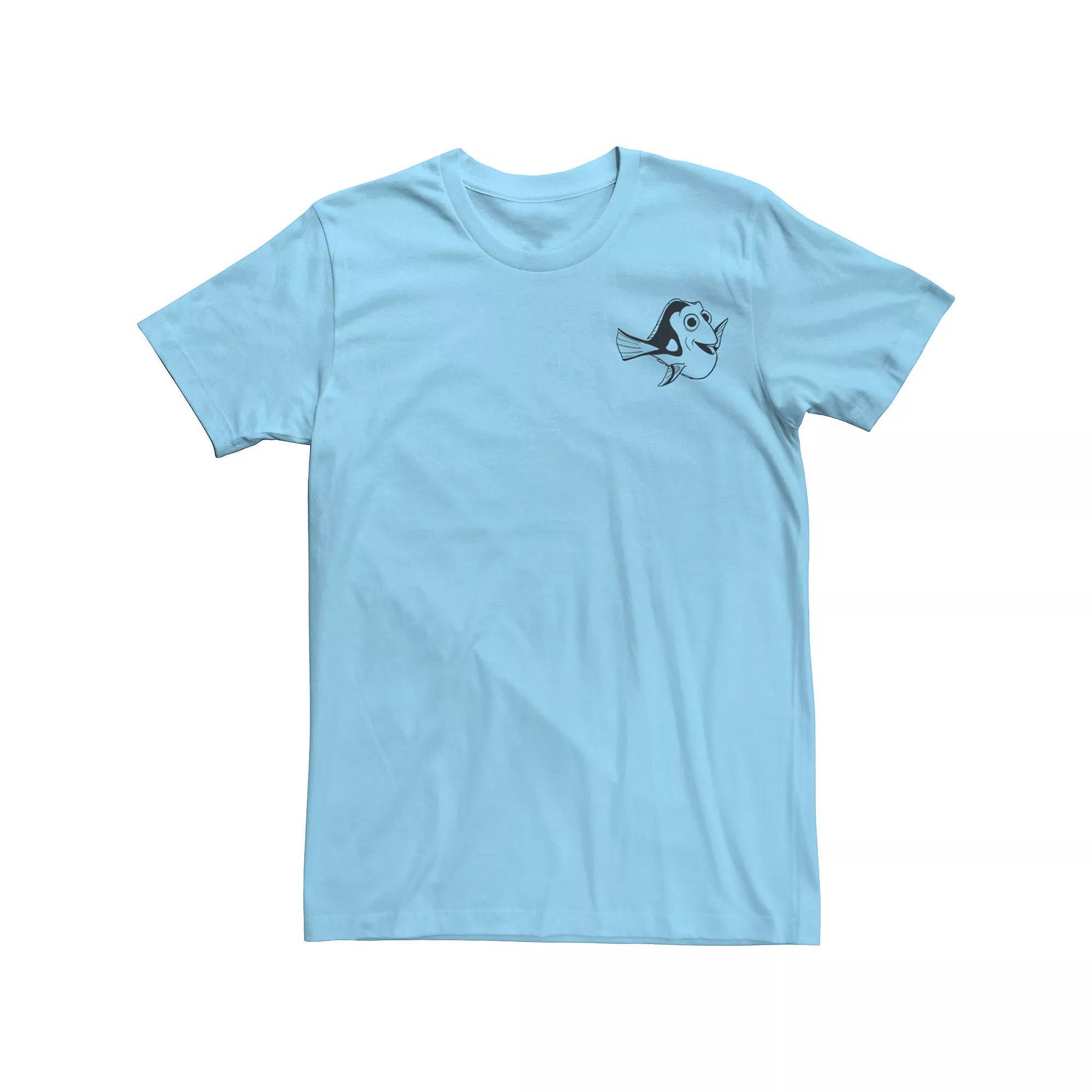 Men's Finding Nemo Vintage Line Dory Pocket Hit Tee, Size: XXL, Light Blue Product Image
