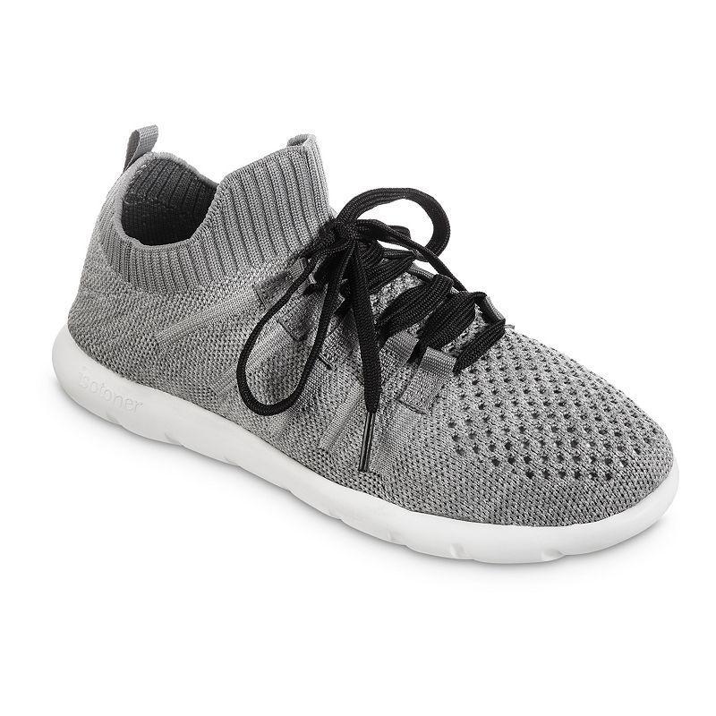 Zenz by Isotoner Women's Knit Lace-Up Sneakers, Size: 6, Grey Product Image