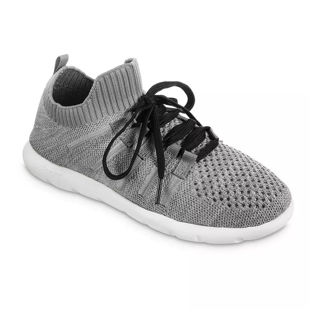 Zenz by Isotoner Women's Knit Lace-Up Sneakers, Size: 6, Grey Product Image