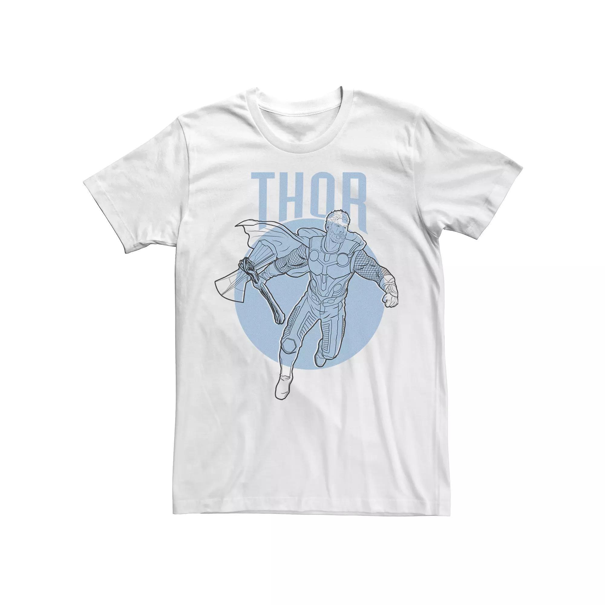 Men's Marvel Avengers Thor Simplicity Tee, Size: XL, White Product Image