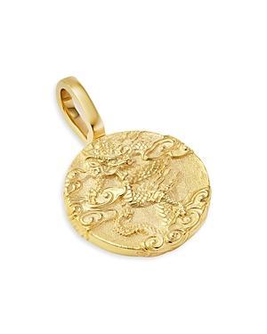 Mens Dragon Amulet in 18K Yellow Gold Product Image