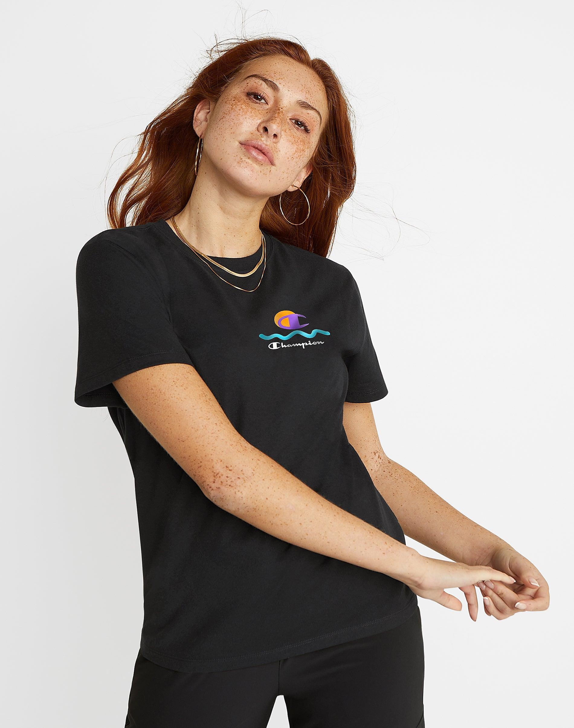 Champion The Classic Tee Ribbon) Women's Clothing Product Image