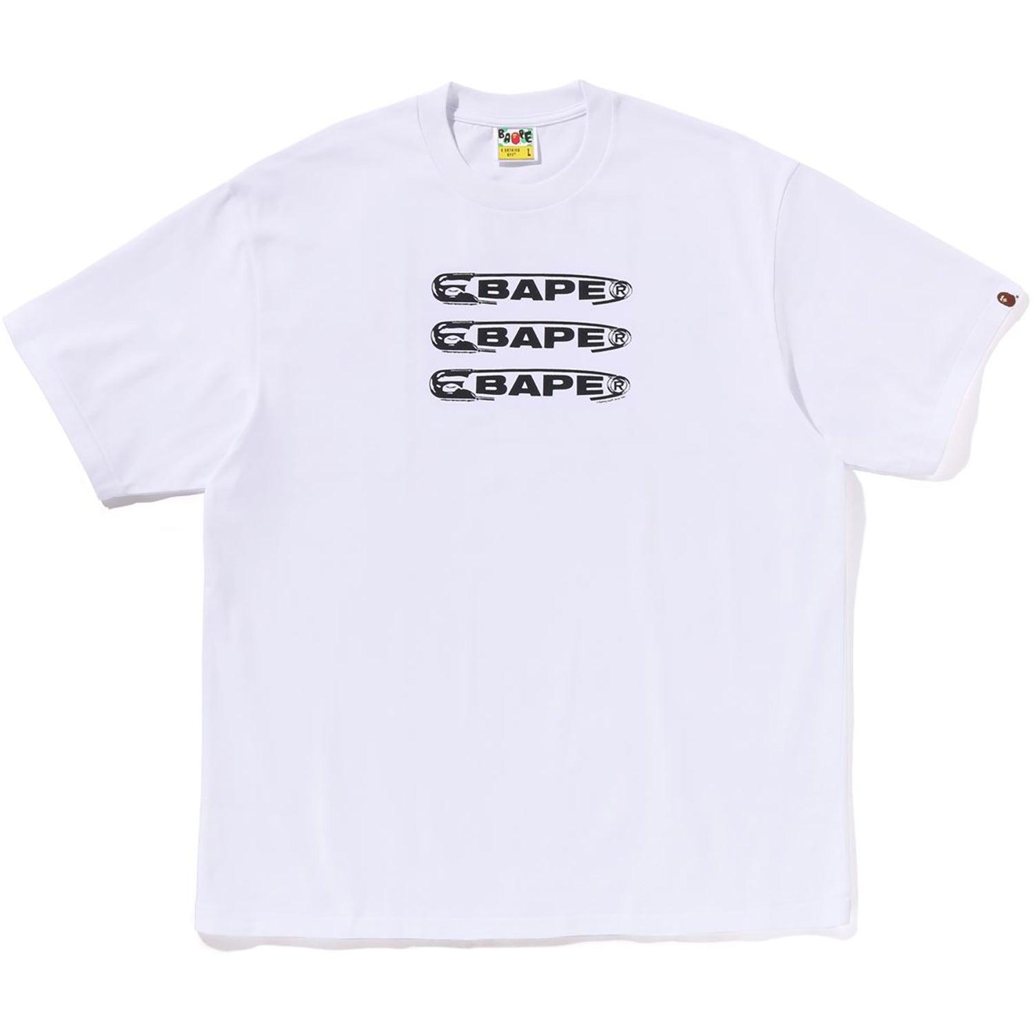 BAPE PIN LOGO RELAXED FIT TEE MENS Male Product Image
