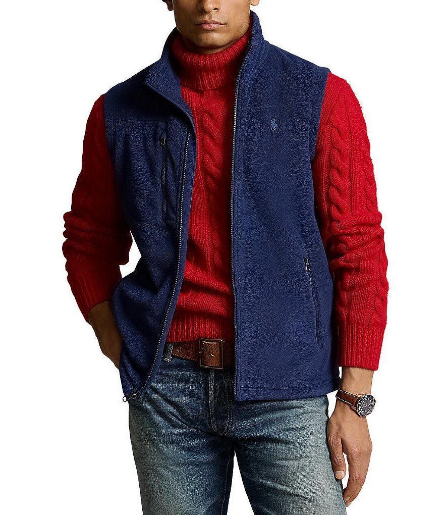 Polo Ralph Lauren Brushed Fleece Full-Zip Vest Product Image
