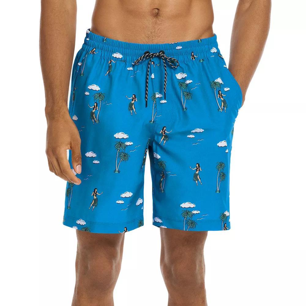 Men's Hurley Volley Stretch Printed Swim Trunks, Size: Small, Seaview Product Image
