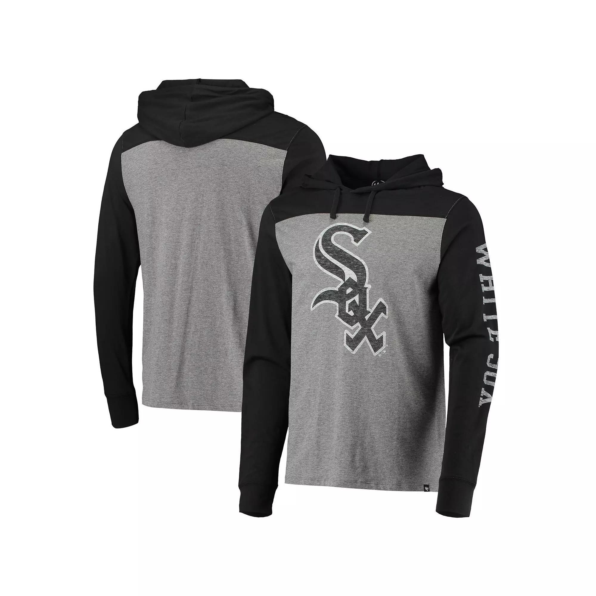 Mens 47 Heathered Gray/Black Chicago White Sox Franklin Wooster Pullover Hoodie Product Image