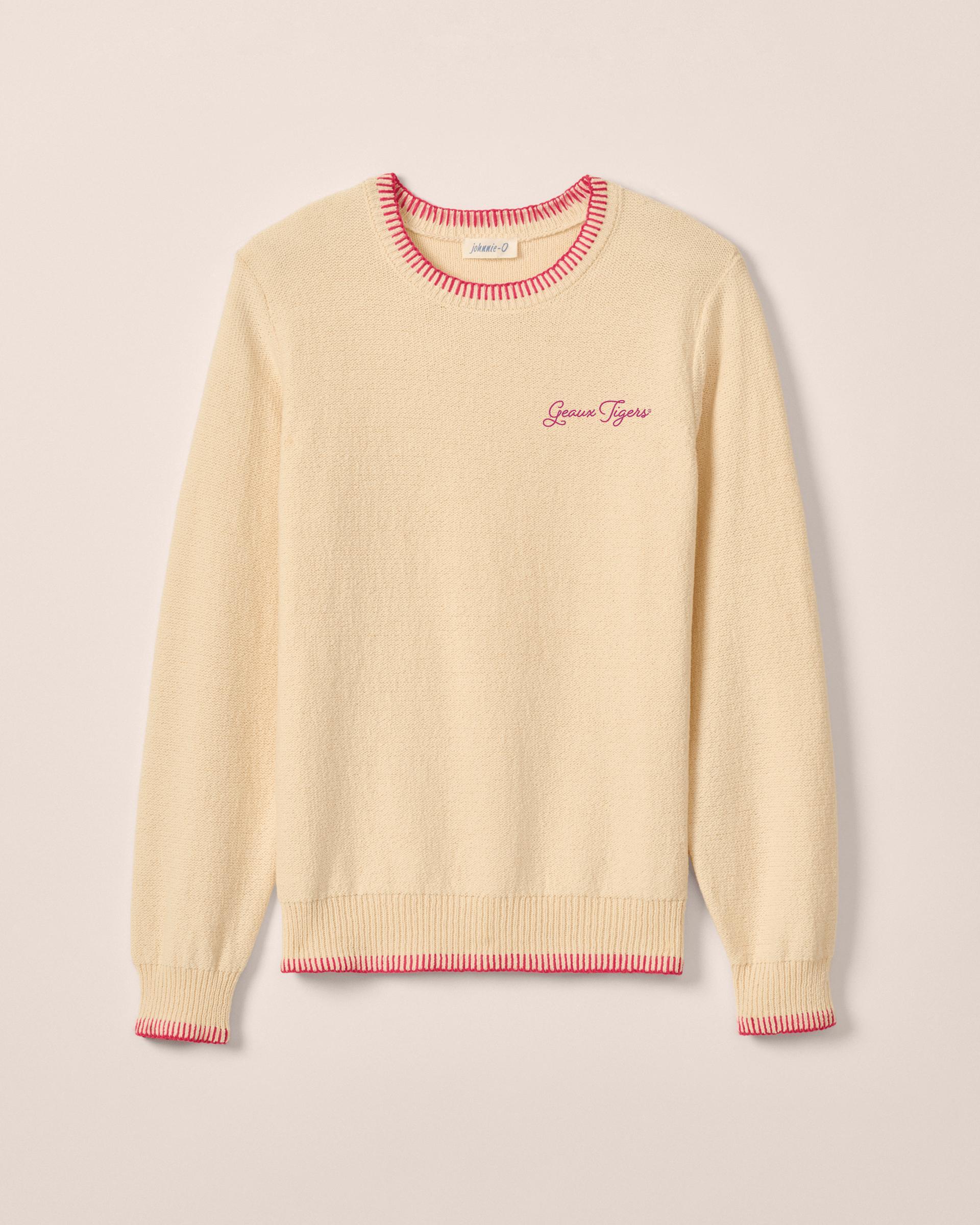 Women's Florida Blanche Cotton Blend Crewneck Sweater - Gators Logo Female Product Image