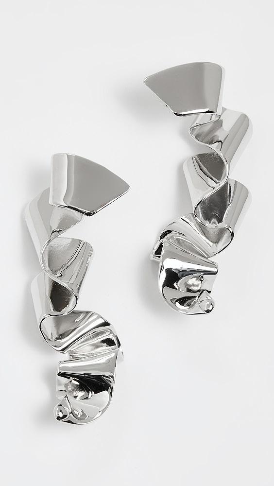 Elsie Frieda Metal Sculpture Ribbon Earrings | Shopbop Product Image