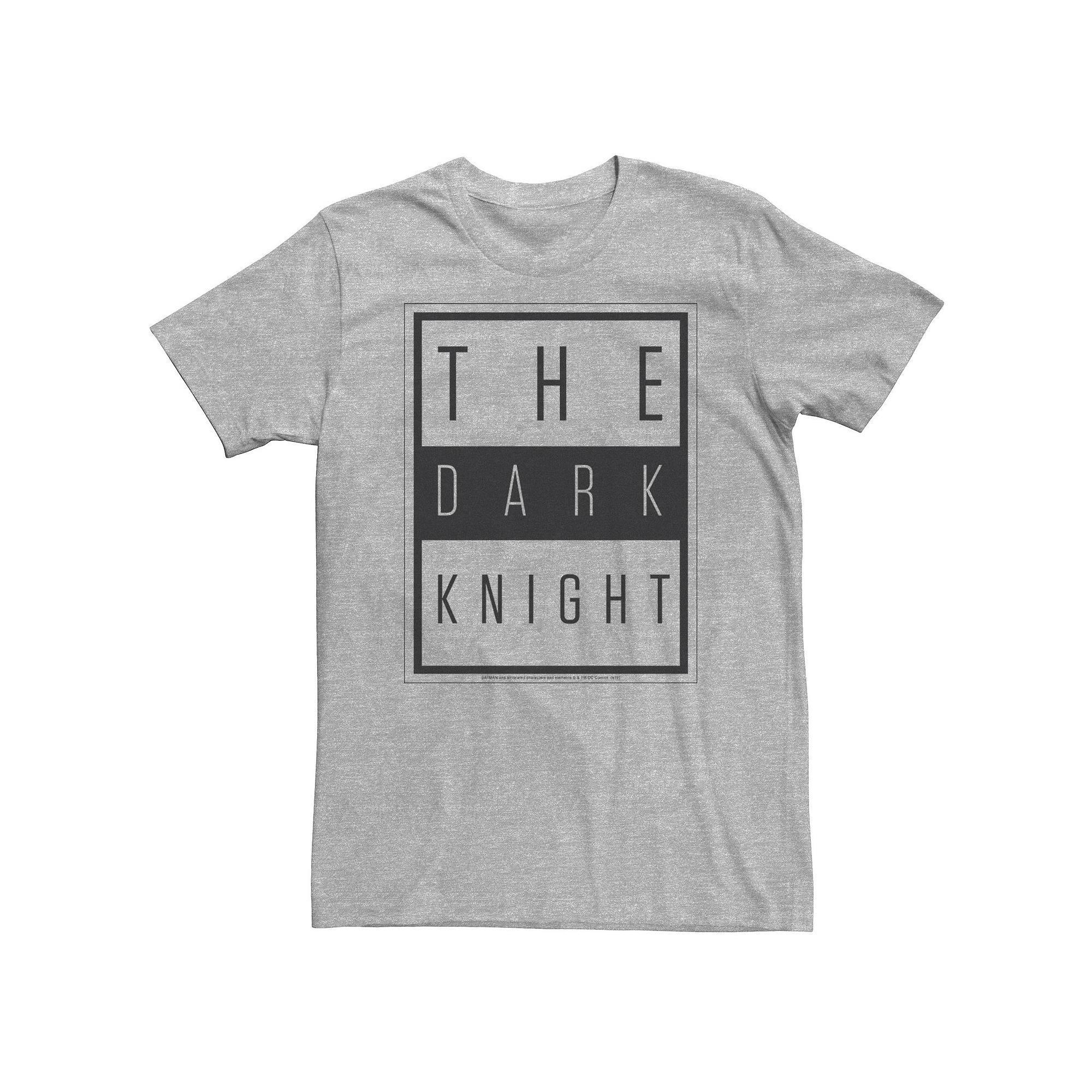 Big & Tall DC Comics Batman The Dark Knight Block Poster Tee, Men's, Size: 3XL, White Product Image