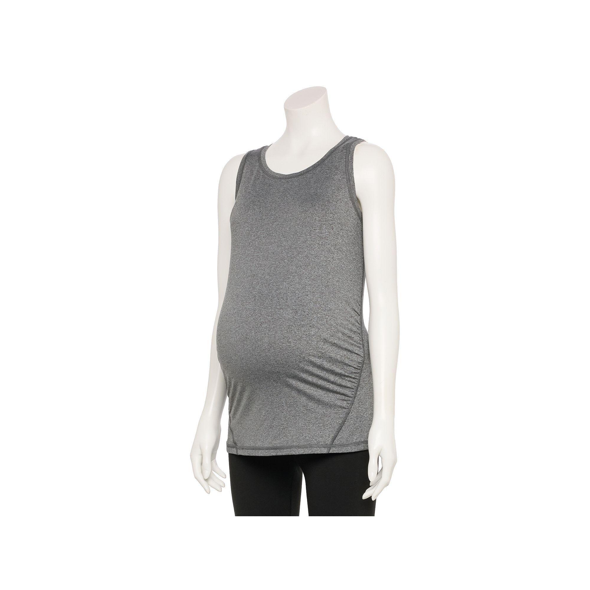 Maternity Tek Gear Tank Top, Women's, Size: Medium, Grey Product Image