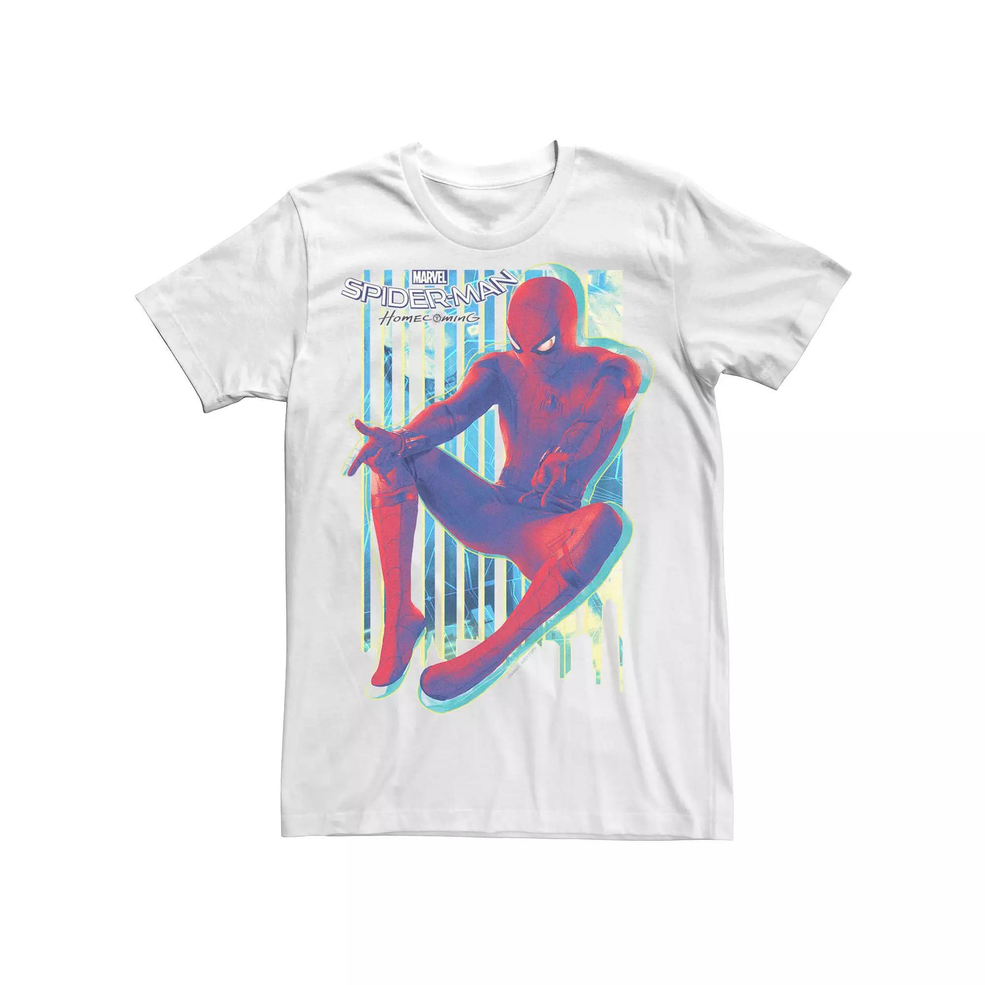 Men's Marvel's Spider-Man Dimensional Tee, Size: Small, White Product Image