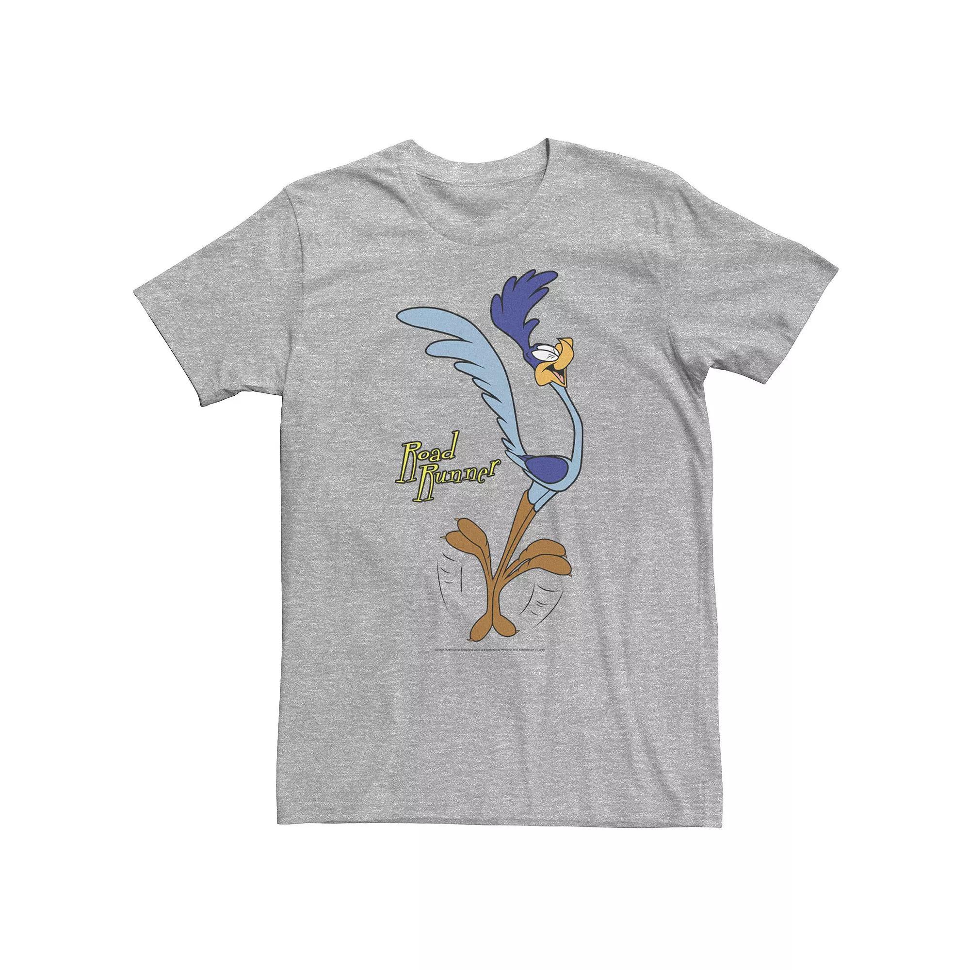 Big & Tall Looney Tunes Road Runner Happy Portrait Tee, Men's, Size: 4XL, Athletic Grey Product Image