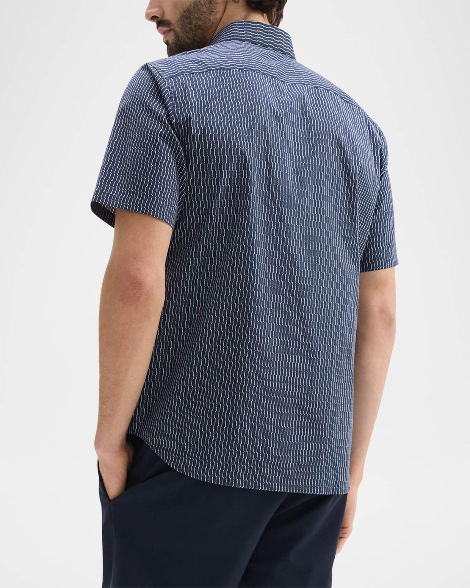 Mens Irving Abstract-Print Short-Sleeve Sport Shirt Product Image