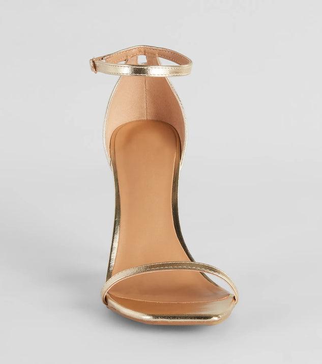 Classic Moves Faux Leather Stiletto Heels Product Image