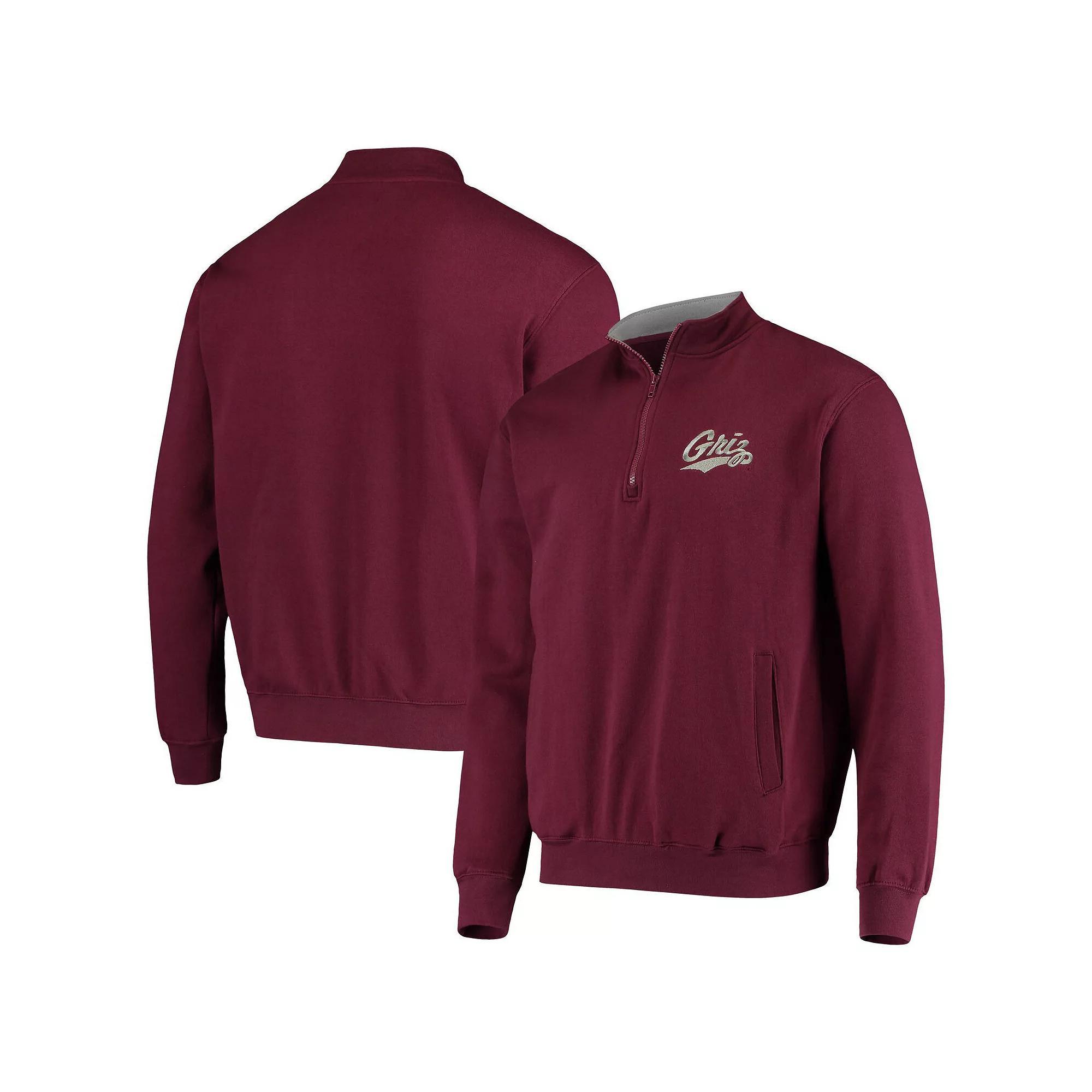 Men's Colosseum Maroon Montana Grizzlies Tortugas Logo Quarter-Zip Jacket, Size: Small, Mon Red Product Image