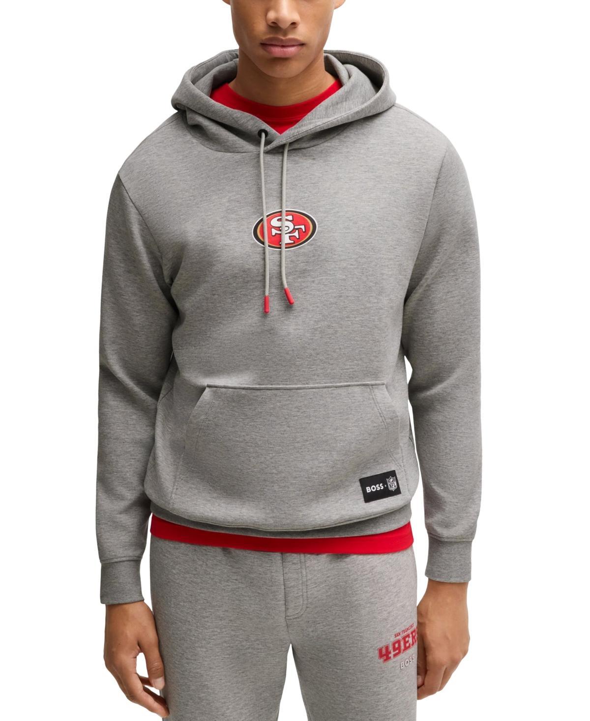Unisex Hugo Boss Heather Gray Los Angeles Rams Woodson Tri-Blend Hoodie, Adult Unisex, Size: XL, Grey Product Image