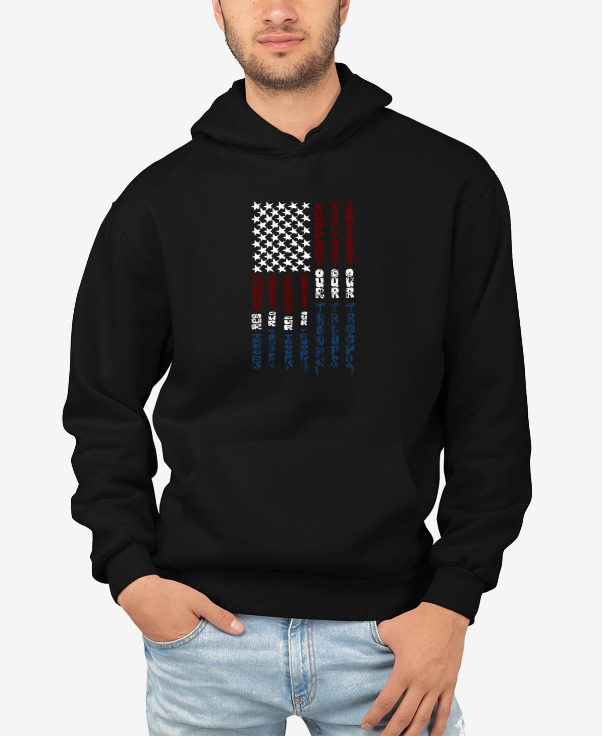 La Pop Art Mens Have Yourself a Merry Little Christmas Word Art Hooded Sweatshirt Product Image
