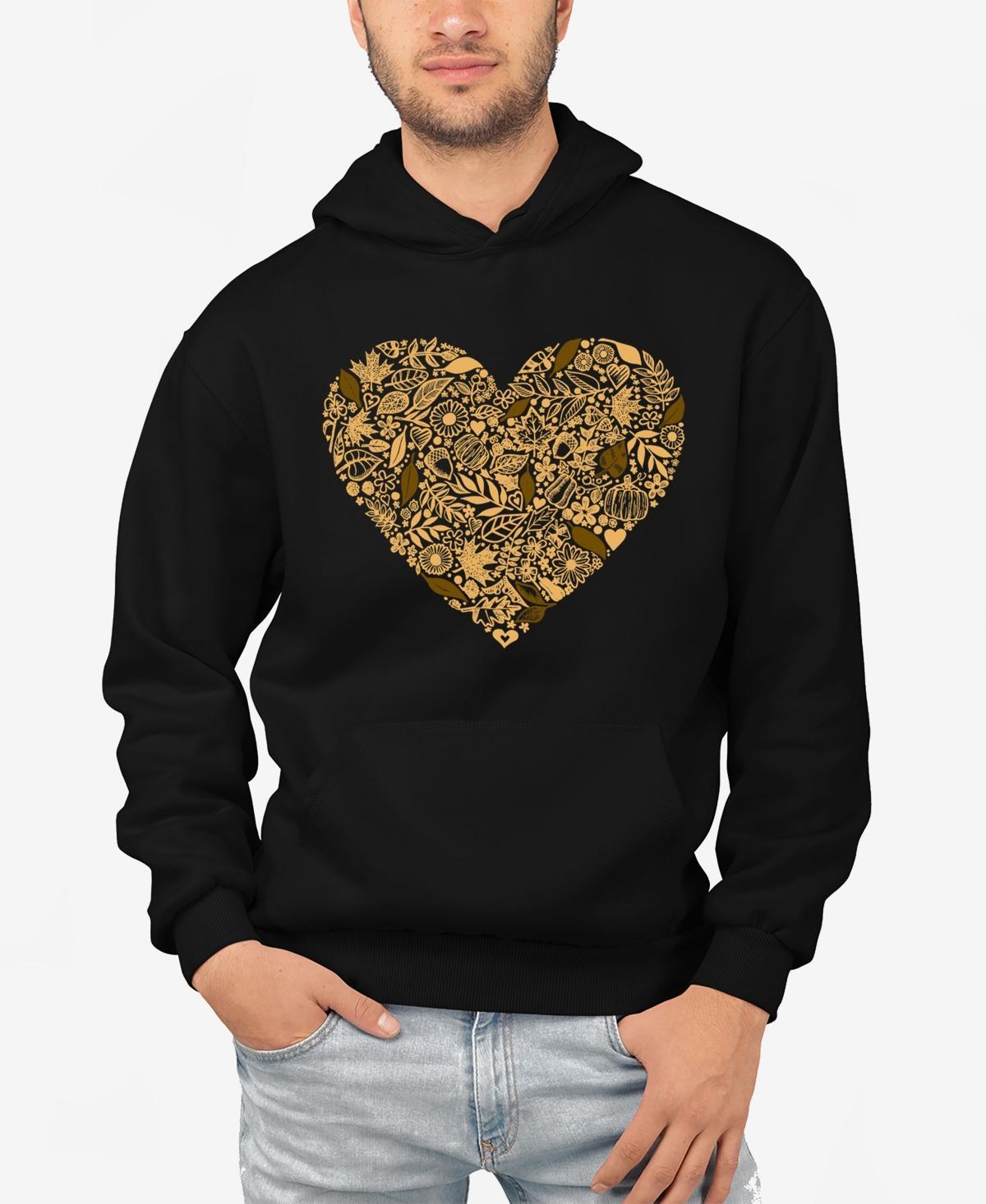 La Pop Art Mens Fall Vibes Word Art Hooded Sweatshirt Product Image