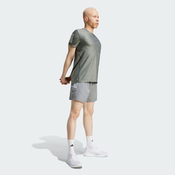 adidas Own the Run Tee Dark Blue M Mens Product Image
