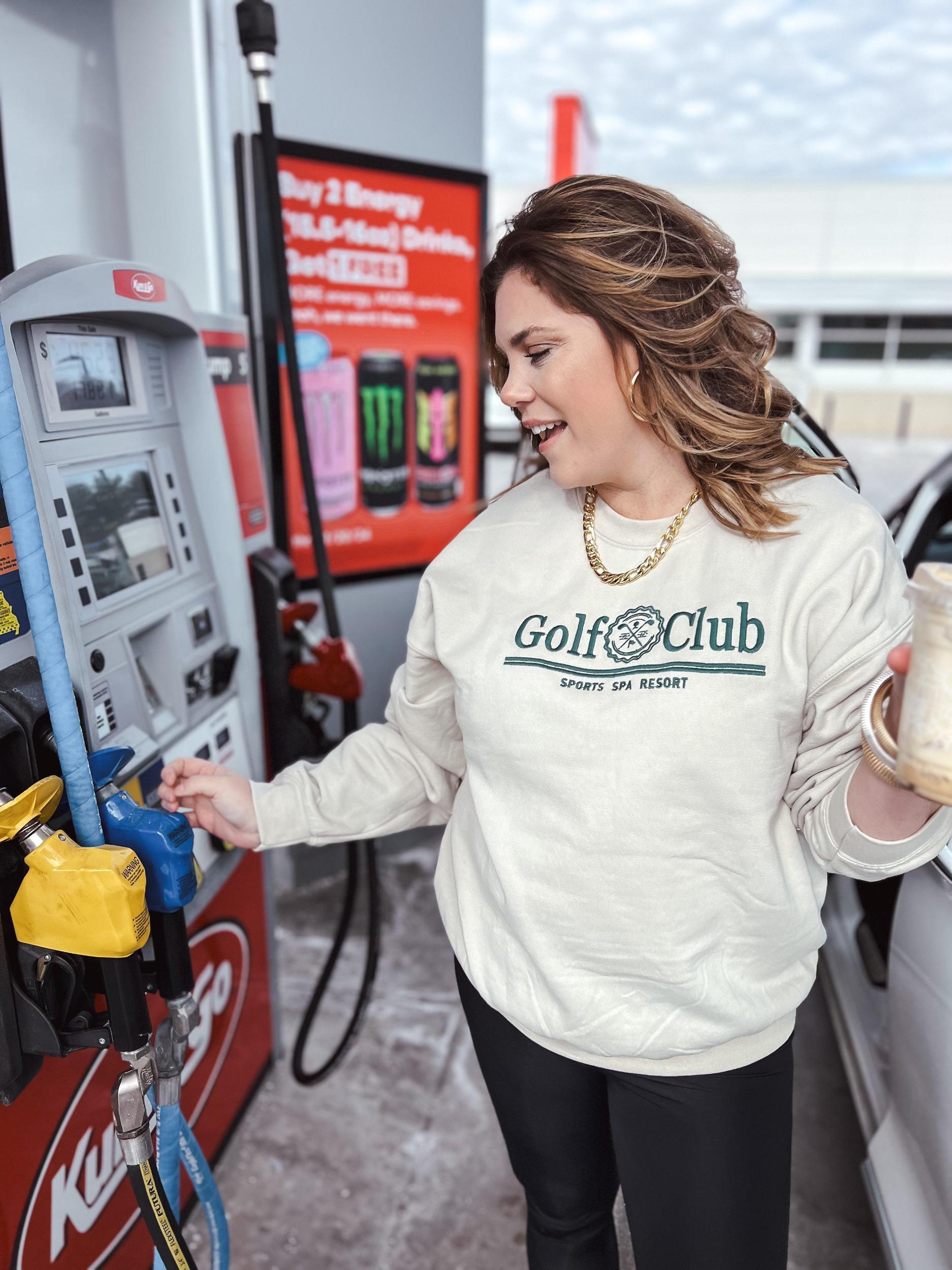 Embroidered Golf Club Sweatshirt Product Image