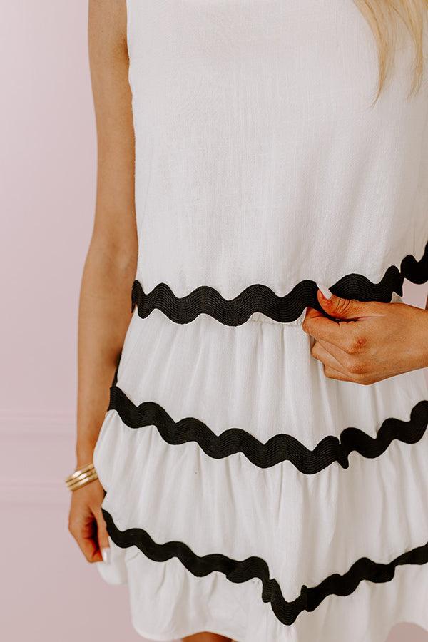 Summer Soiree Crop Top In White Product Image