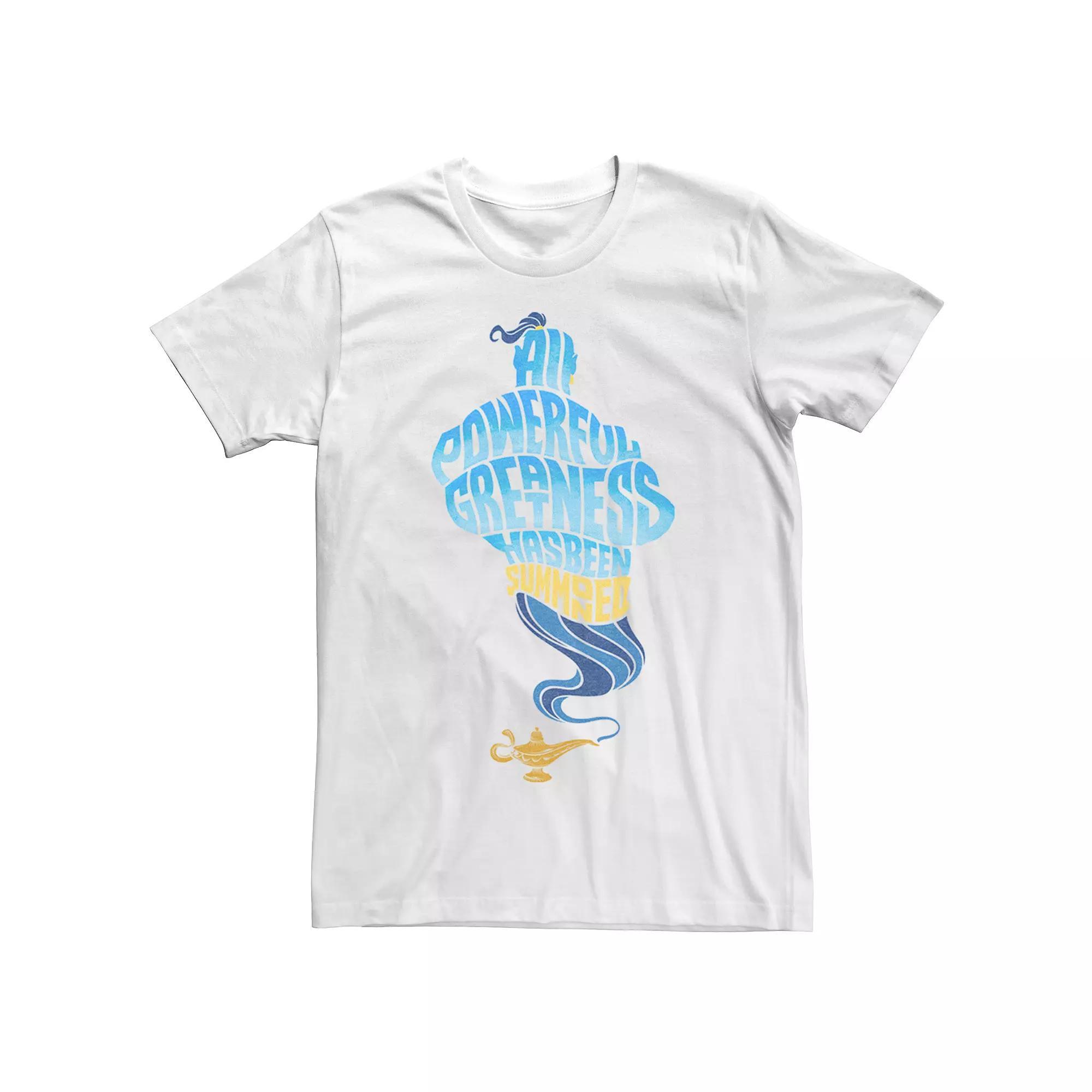Disney's Aladdin Men's All Powerful Genie Graphic Tee, Size: Medium, White Product Image