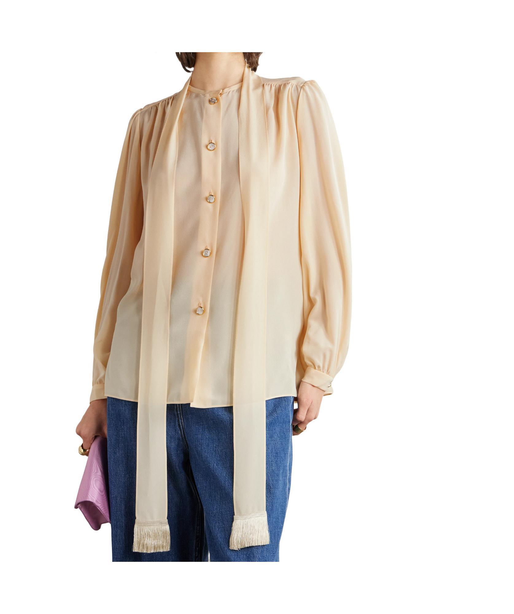 VALENTINO Long-sleeved Shirt In Nude Product Image
