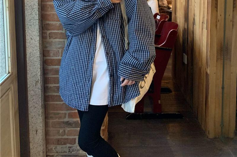 Plaid Button-Up Shirt Product Image