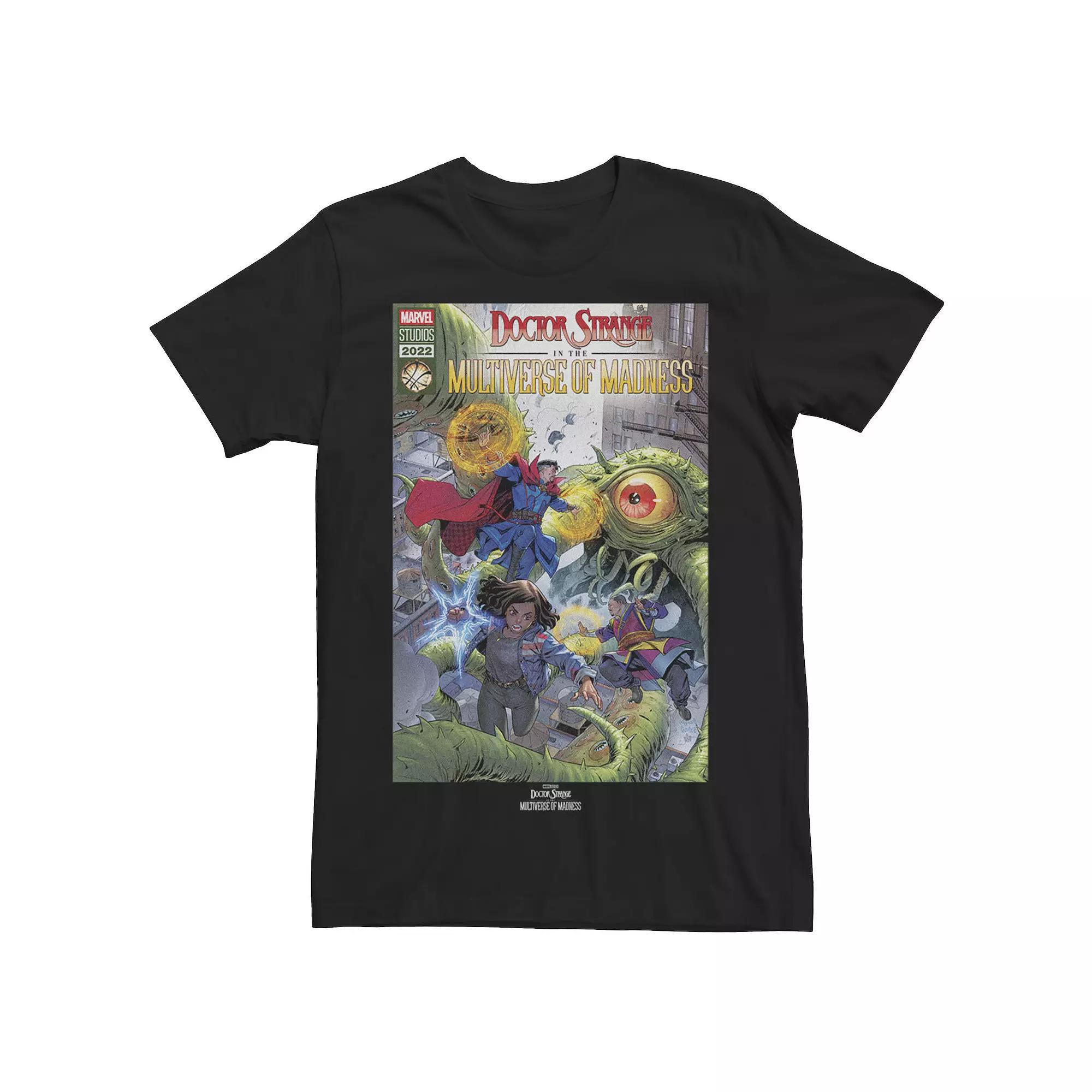 Men's Marvel Doctor Strange Movie 2 Modern Comic Cover Tee, Size: XL, Black Product Image