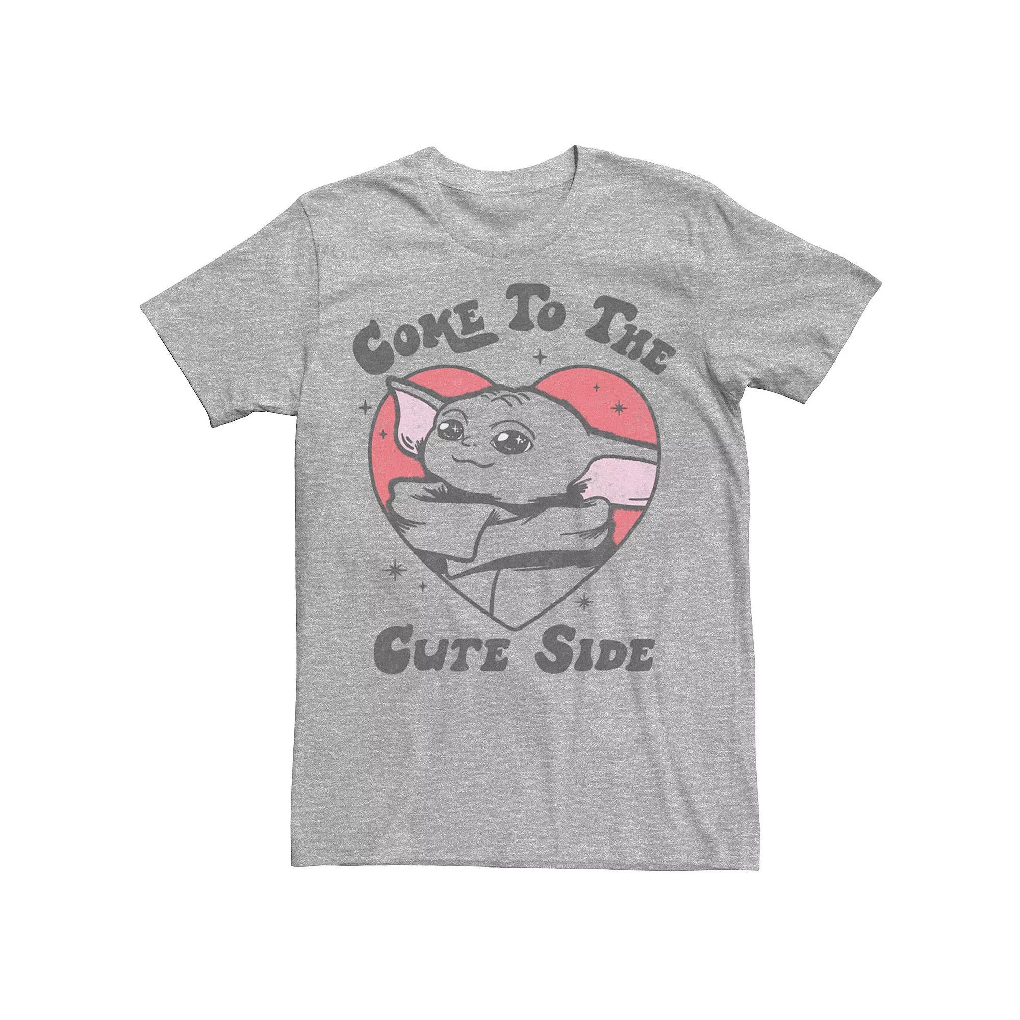 Men's Star Wars Cute Side Hearts Tee, Size: Small, Athletic Grey Product Image