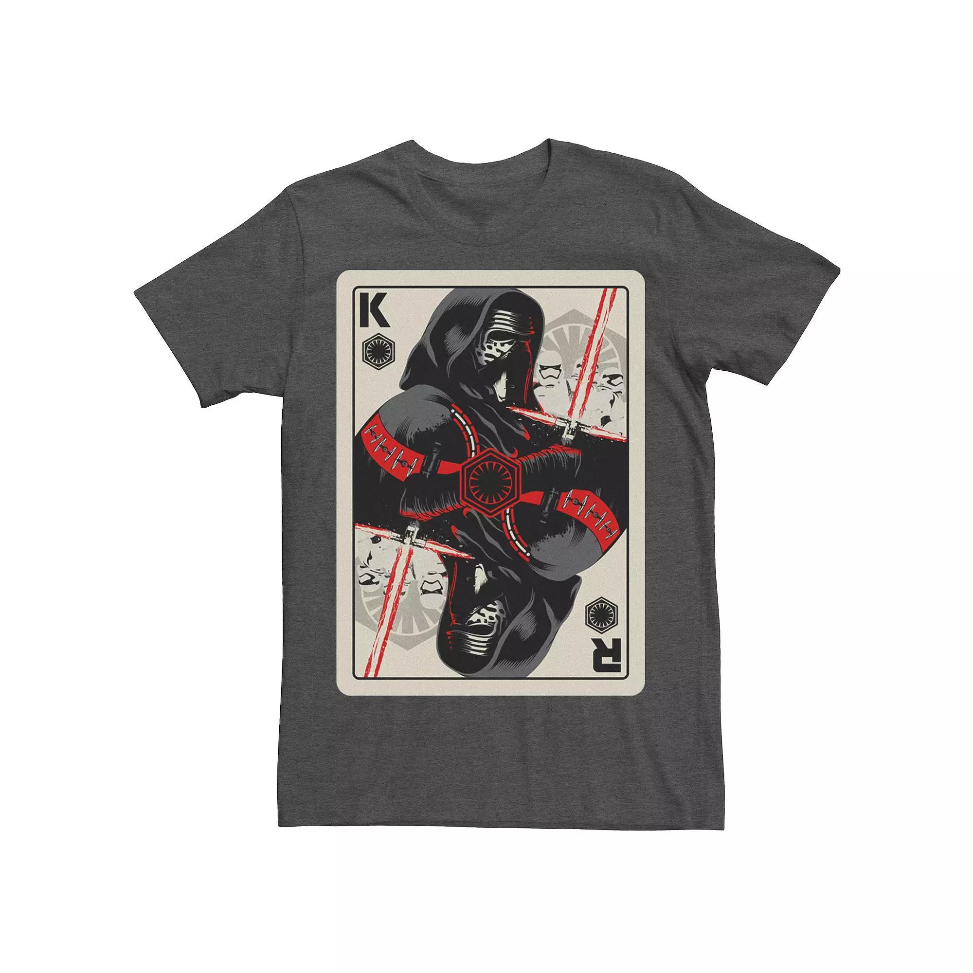 Mens Star Wars Sith Card Graphic Tee Grey Heather Product Image