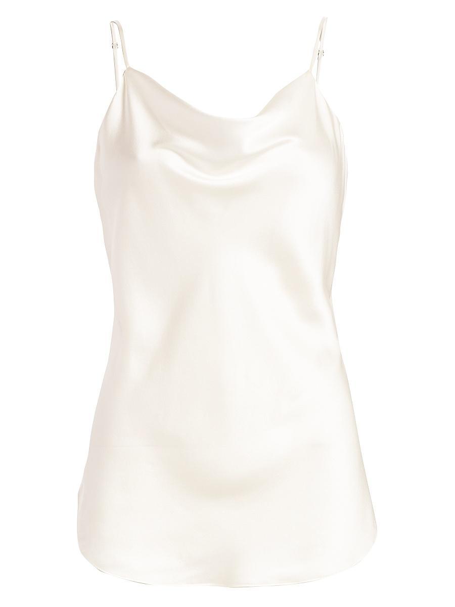 Marta Cowl-Neck Silk Camisole Product Image