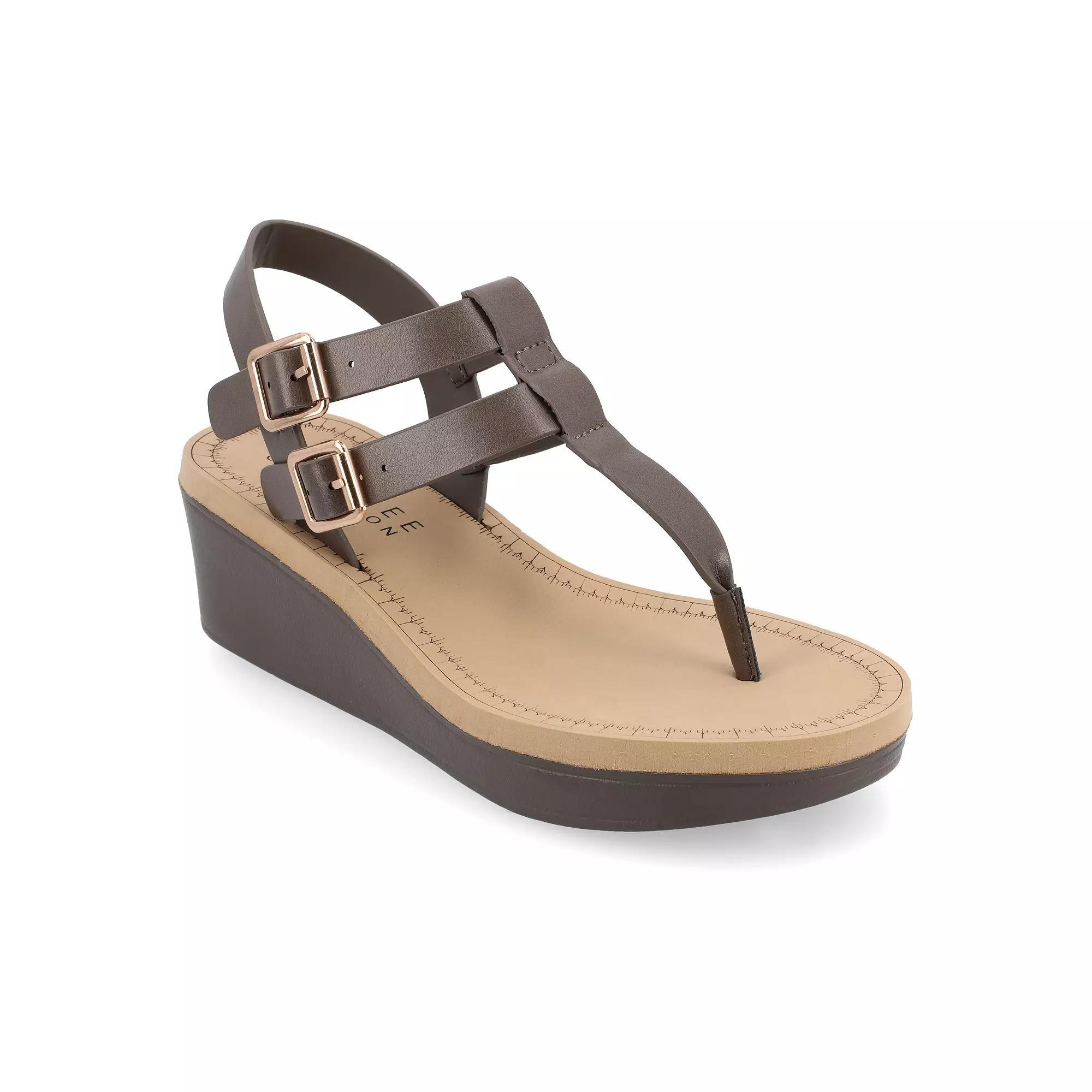 Journee Bianca Womens Wedge Sandals Product Image