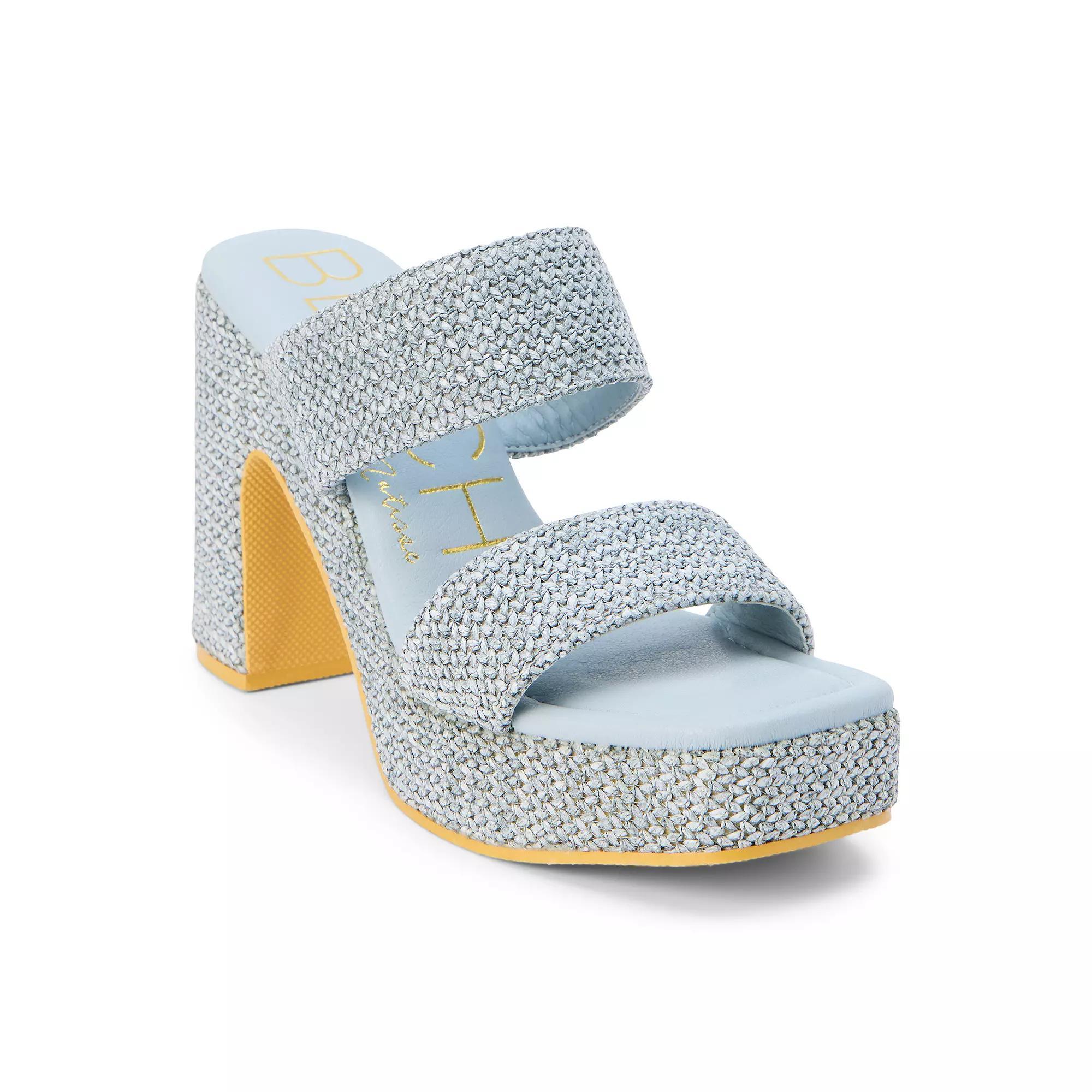 Beach by Matisse Gem Two-Band Women's Platform Sandals, Size: 6, Grey Product Image