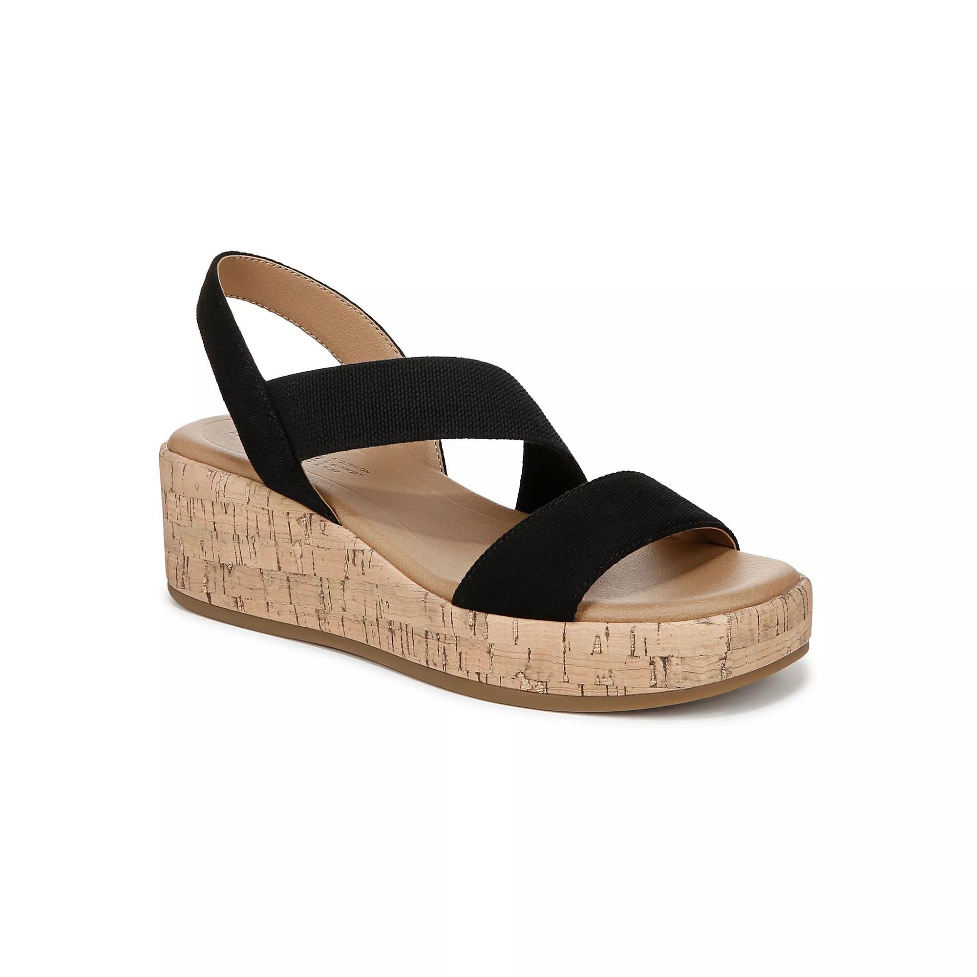 LifeStride Odette Women's Strappy Wedge Sandals, Size: 5.5 Medium, Black Product Image