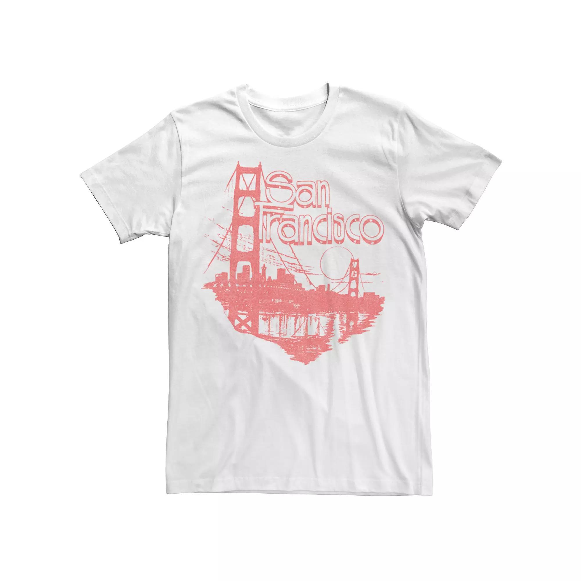 Men's San Francisco Golden Gate Destination California Tee, Size: XL, White Product Image