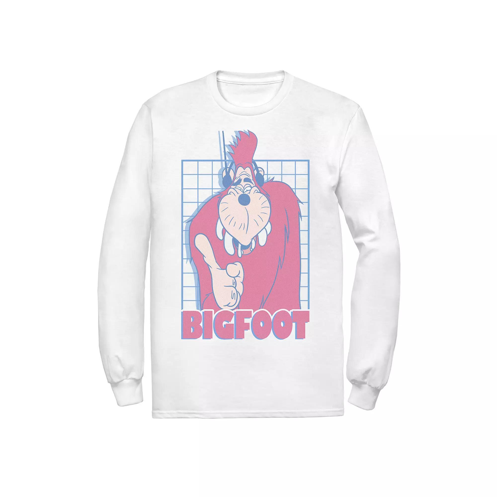 Men's Disney A Goofy Movie Bigfoot Grid Tee, Size: XXL, White Product Image
