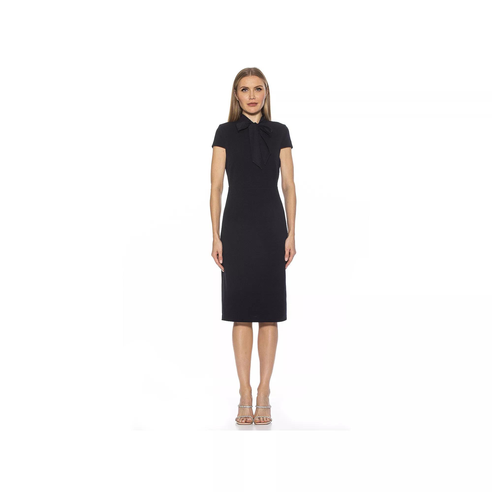 Women's ALEXIA ADMOR Cap-Sleeve Sheath Dress, Size: Medium, Blue Product Image