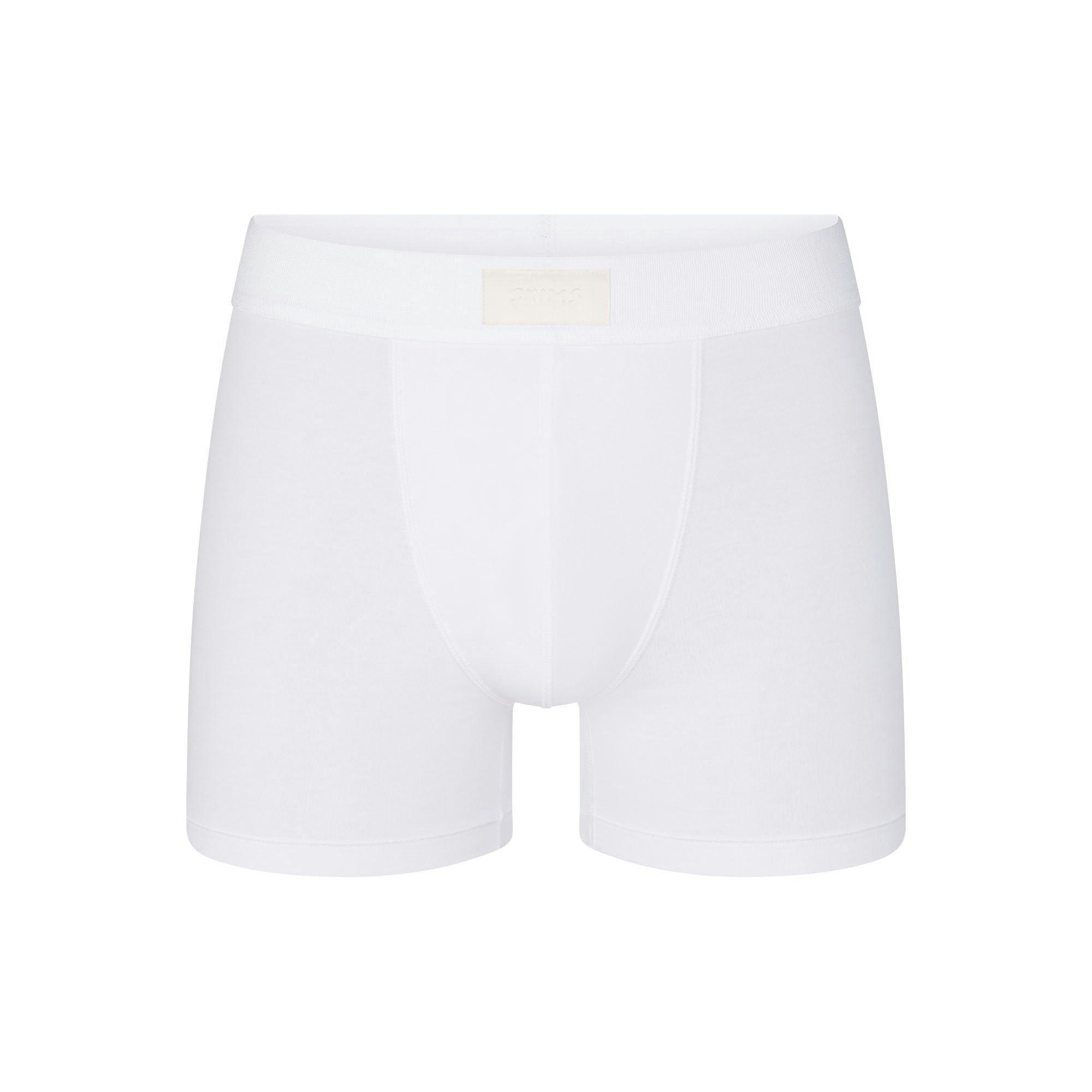 SKIMS COTTON MENS 3" BOXER BRIEF 3-PACK | CHALK Product Image