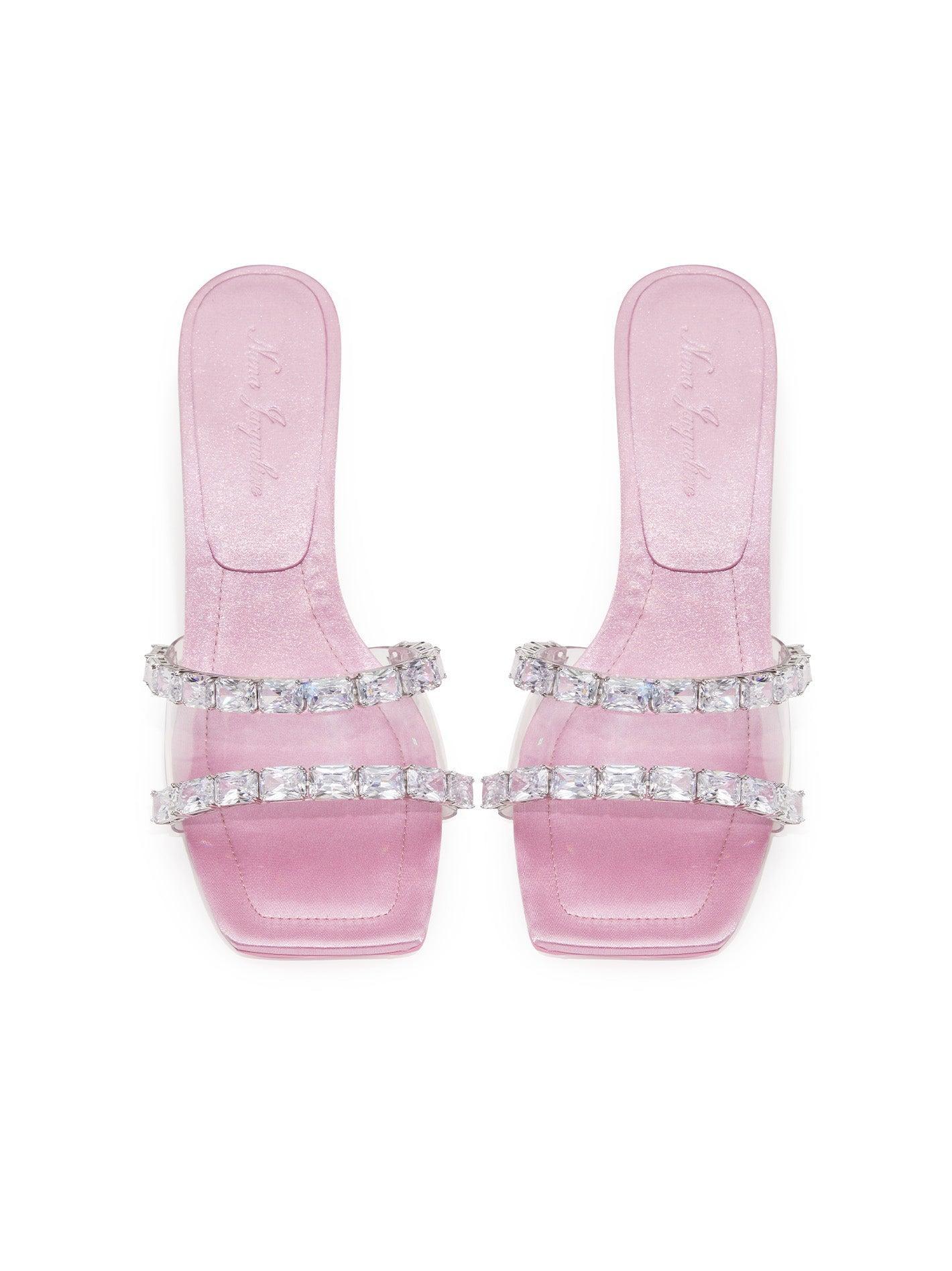 Cassandra Diamond Heels (Pink) (Final Sale) Product Image