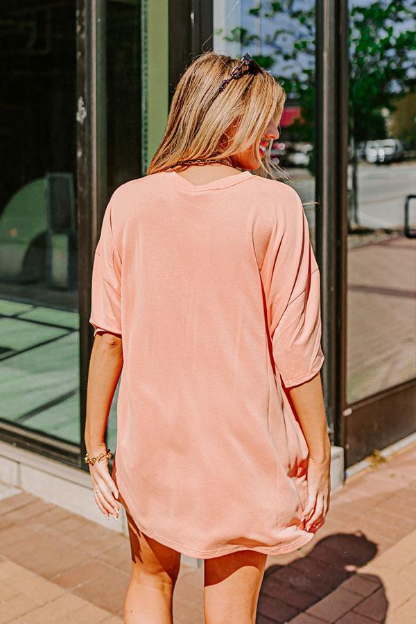 Feeling Refined Shift Tee In Peach Product Image