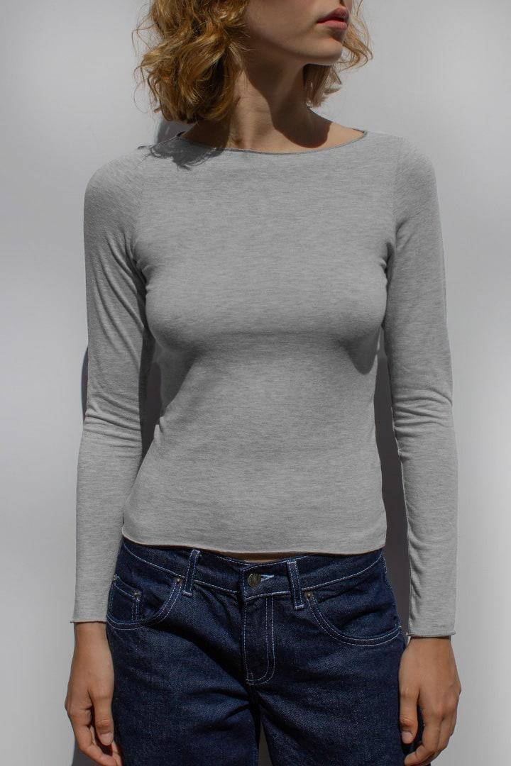 Boat neck t-shirt Product Image