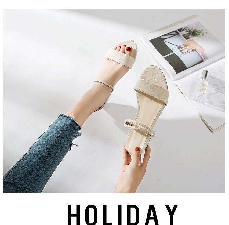 Block Heel Two-Way Sandals Product Image
