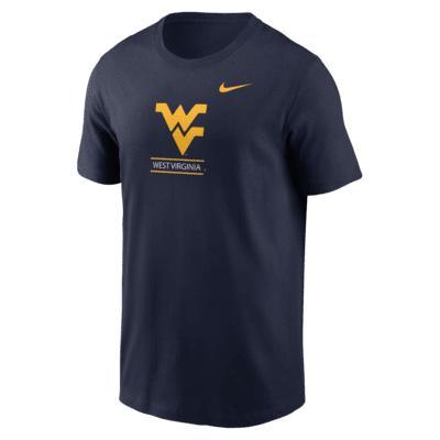 Men's Nike Navy West Virginia Mountaineers 2-Hit T-Shirt, Size: Large, Blue Product Image