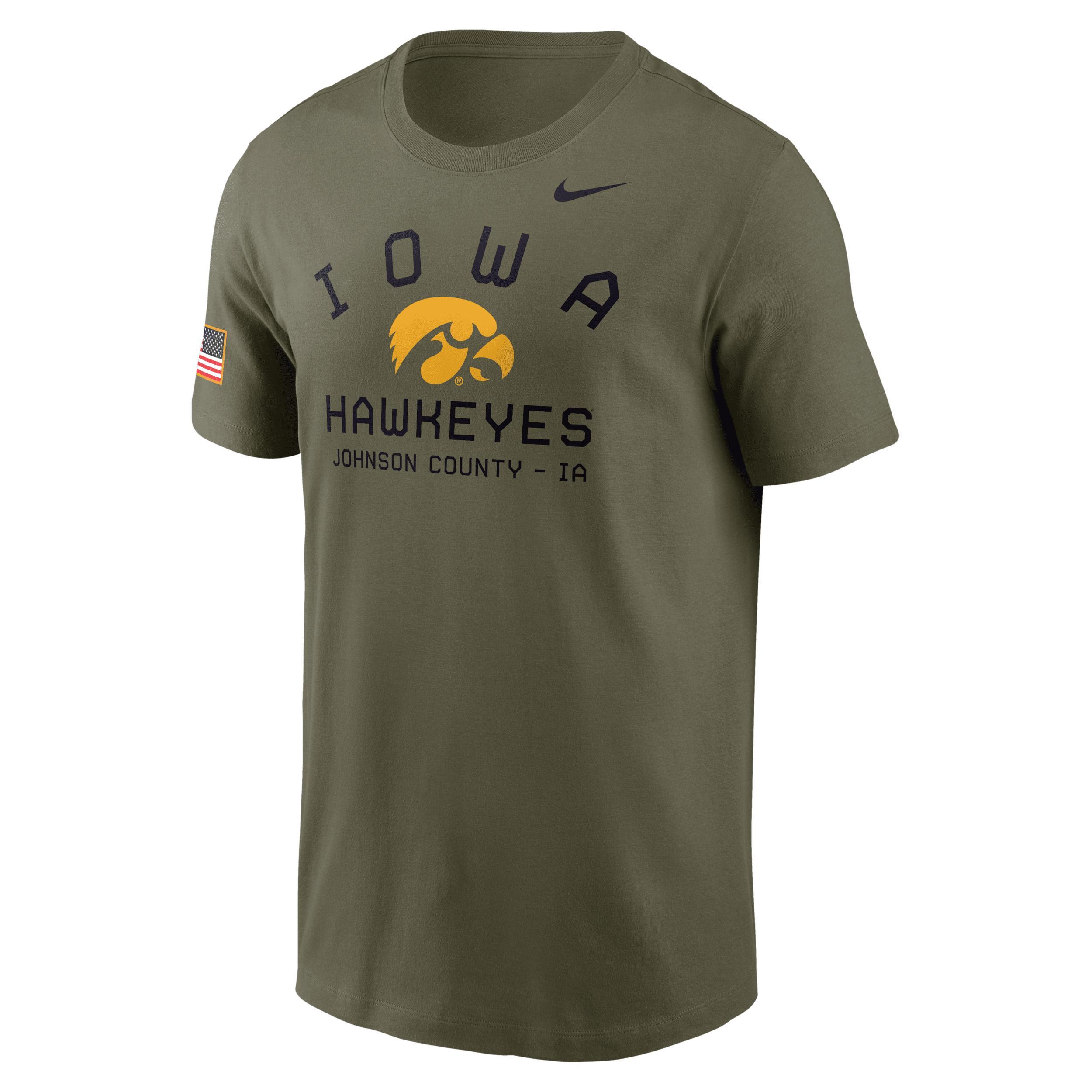 Iowa Hawkeyes Military Appreciation Team Issue Nike Men's Dri-FIT College T-Shirt Product Image